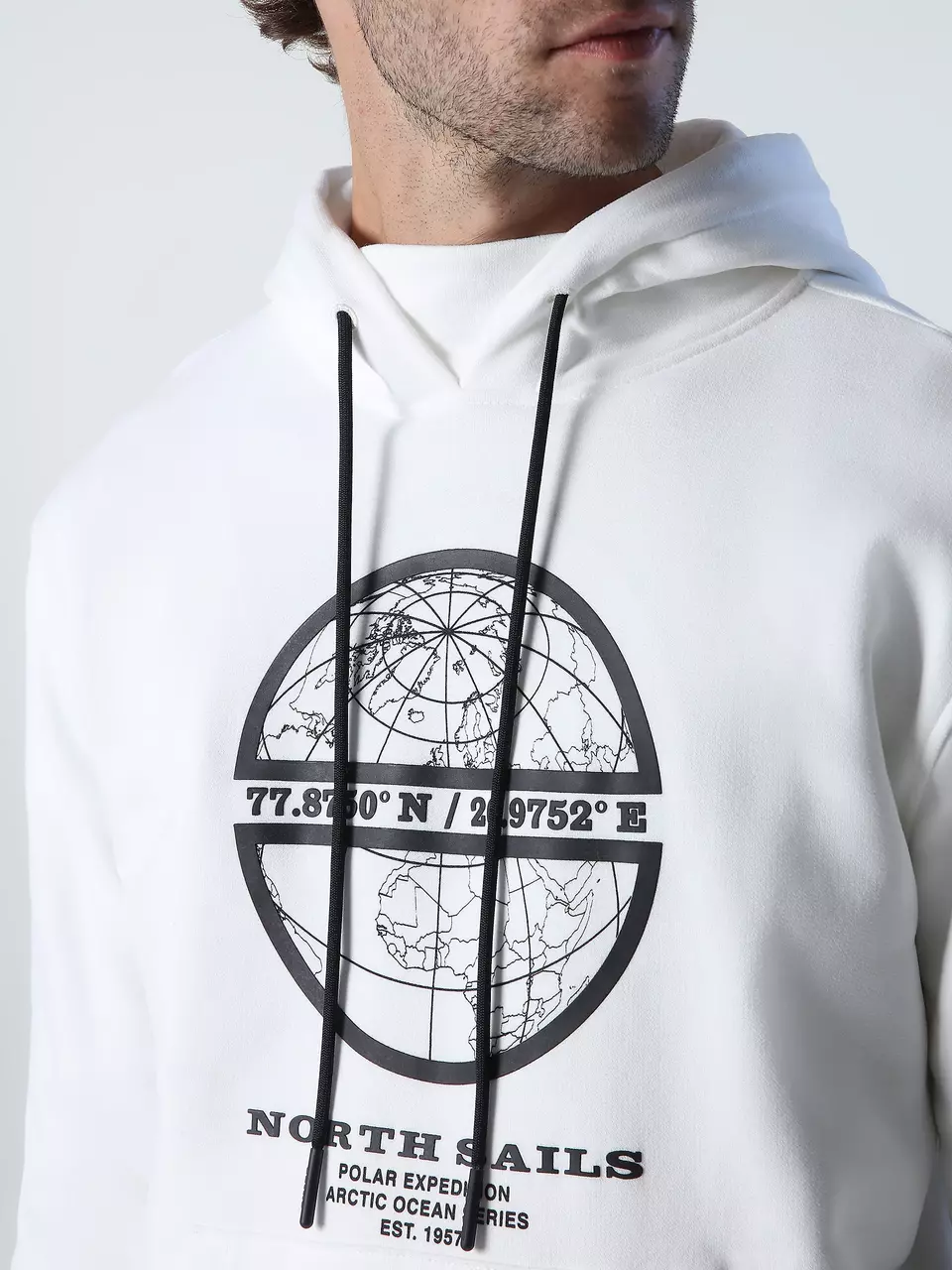 North Sails MUŠK. CREWNECK HOODIE MAJICA W/GRAPHIC 691048