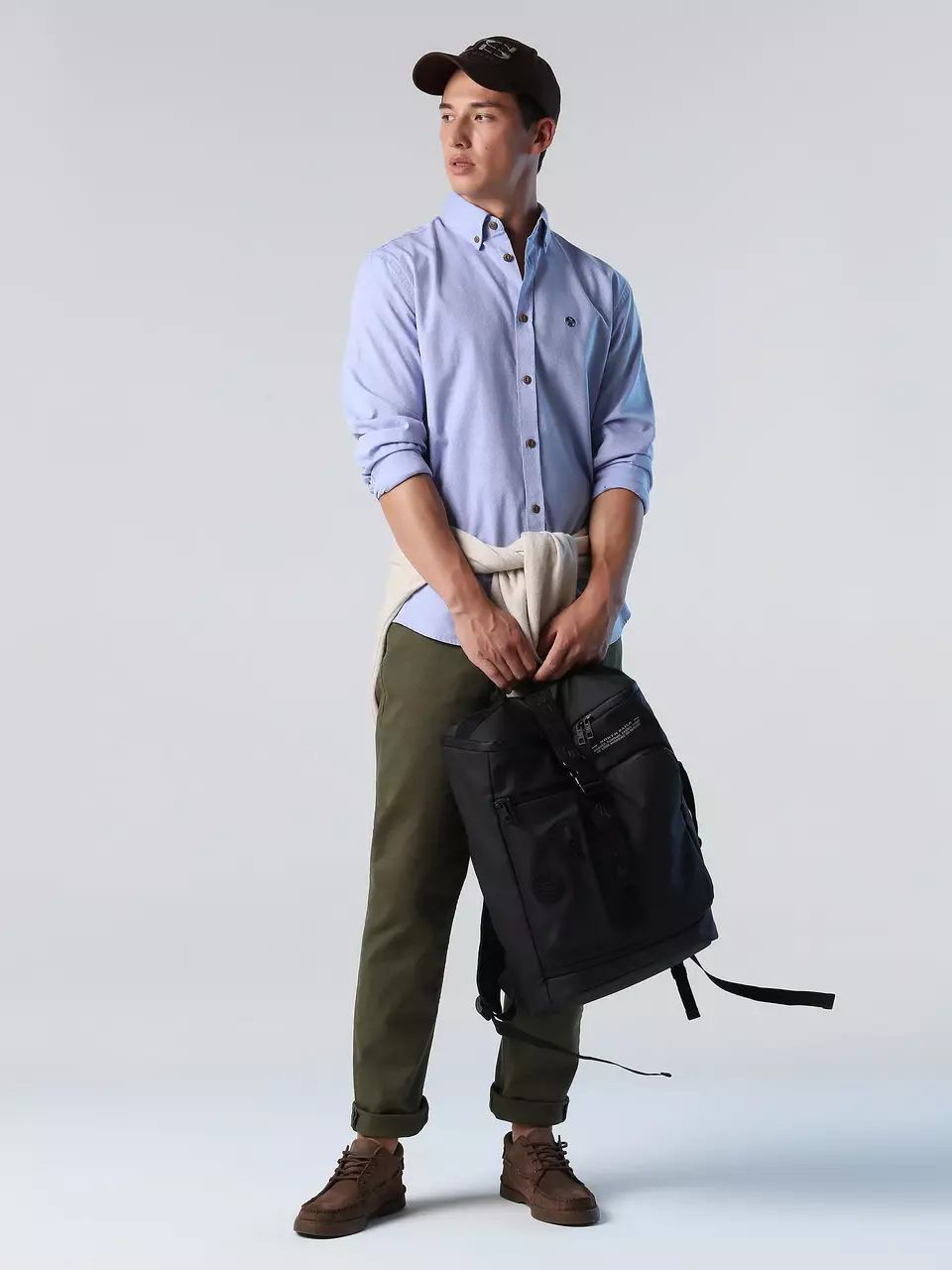 North Sails MUŠK. MAJICA PRINTED CHAMBRAY SHIRT B.D 664219