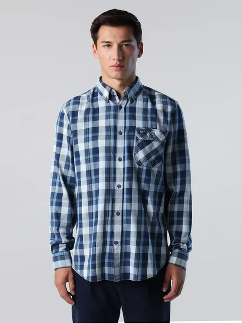 Picture of North Sails MUŠK. MAJICA INDIGO CHECK SHIRT B.D 664217