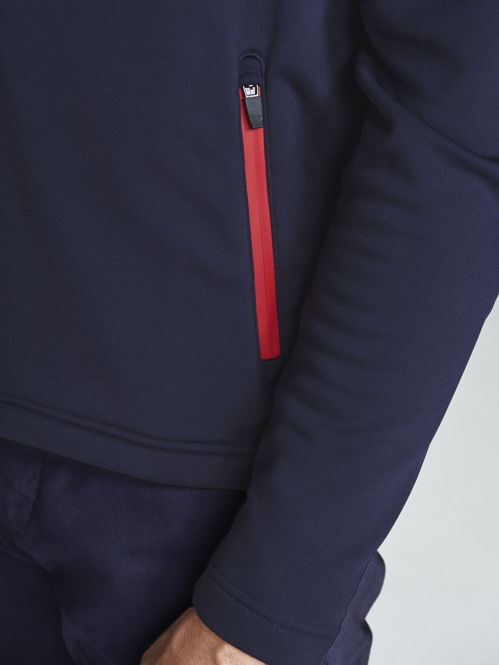 North Sails COWES MUŠK. SLIM FIT SWEATER WITH ZIP