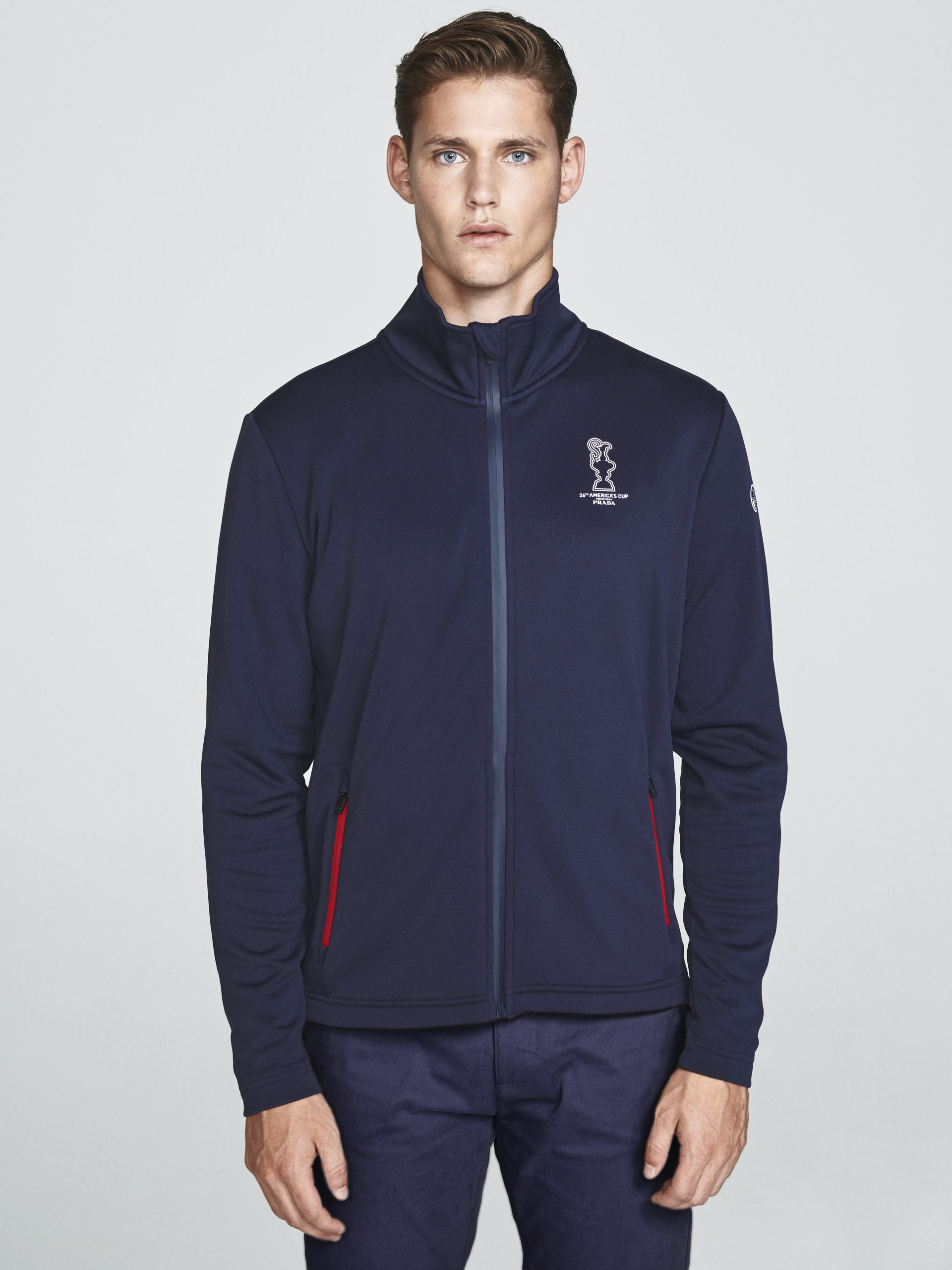 North Sails COWES MUŠK. SLIM FIT SWEATER WITH ZIP