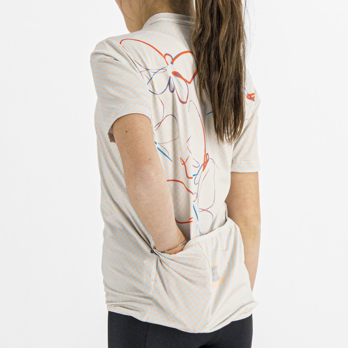 Sportful CHECKMATE GIRL JERSEY, biciklistička majica