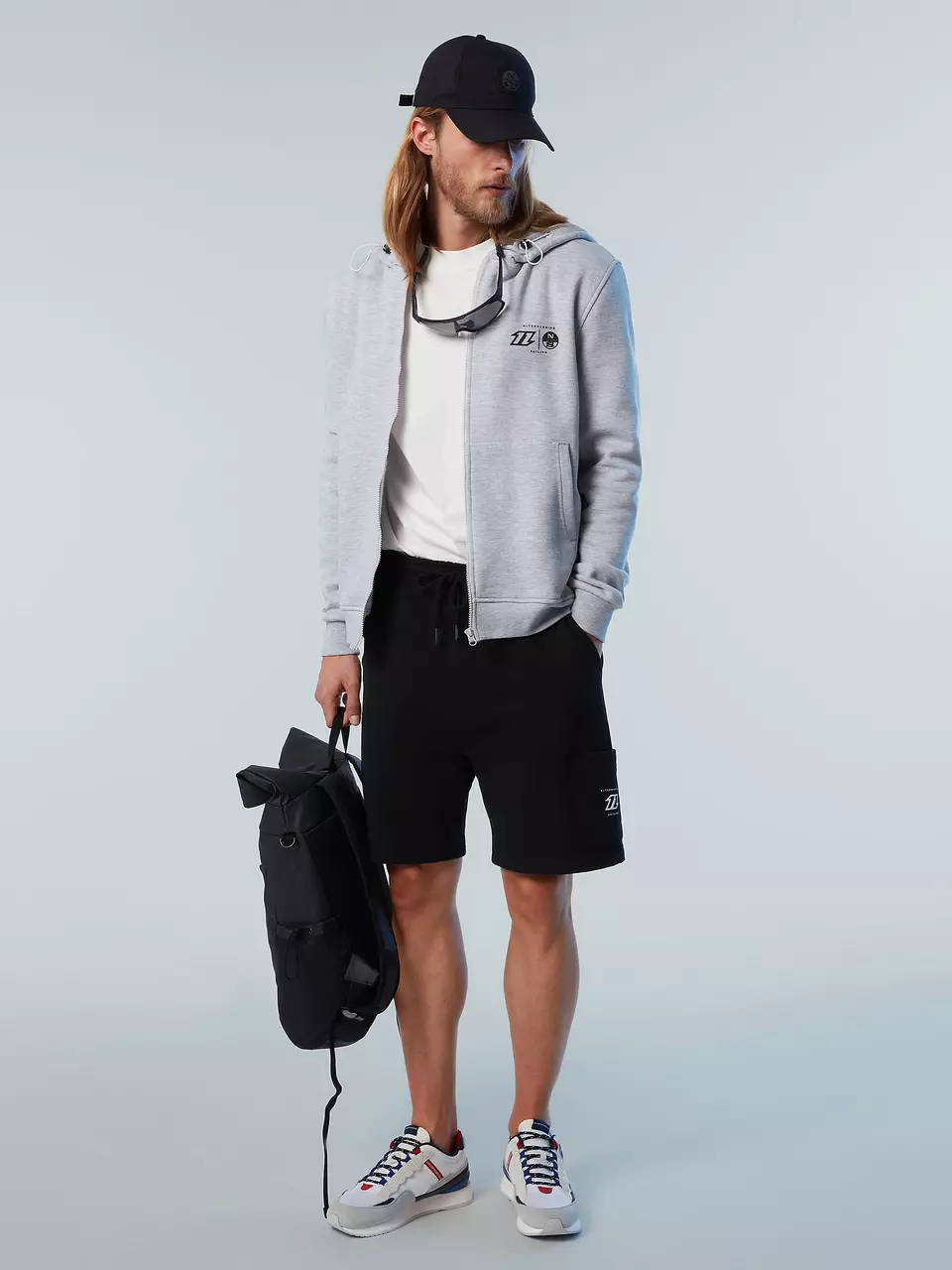 North Sails MUŠKA JOPA HOODIE FULL ZIP  KITE 411501