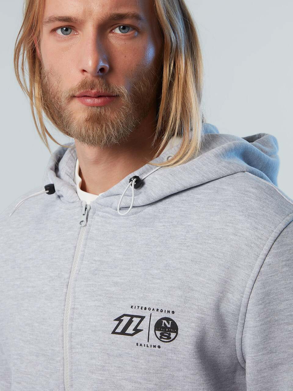 North Sails MUŠKA JOPA HOODIE FULL ZIP  KITE 411501