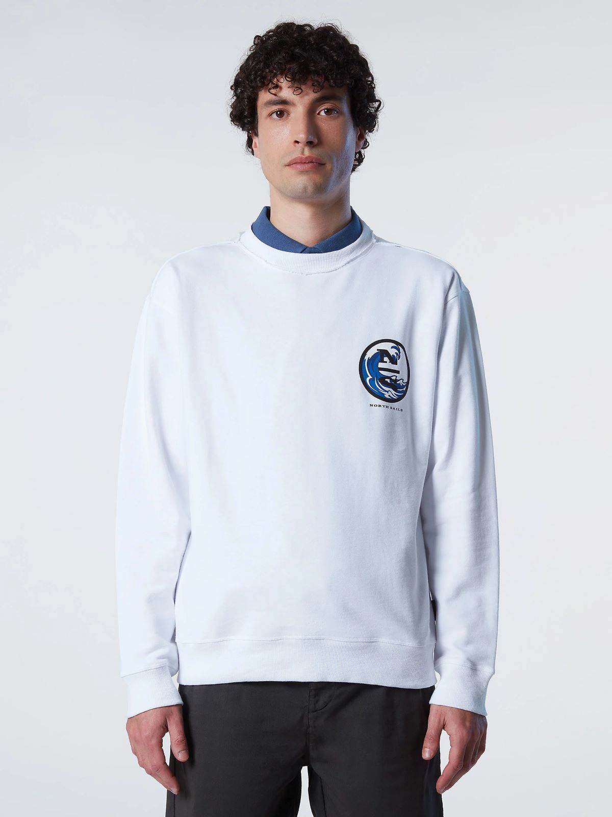 MOŠKI PULOVER CREWNECK SWEATSHIRT WITH GRAPHIC691078
