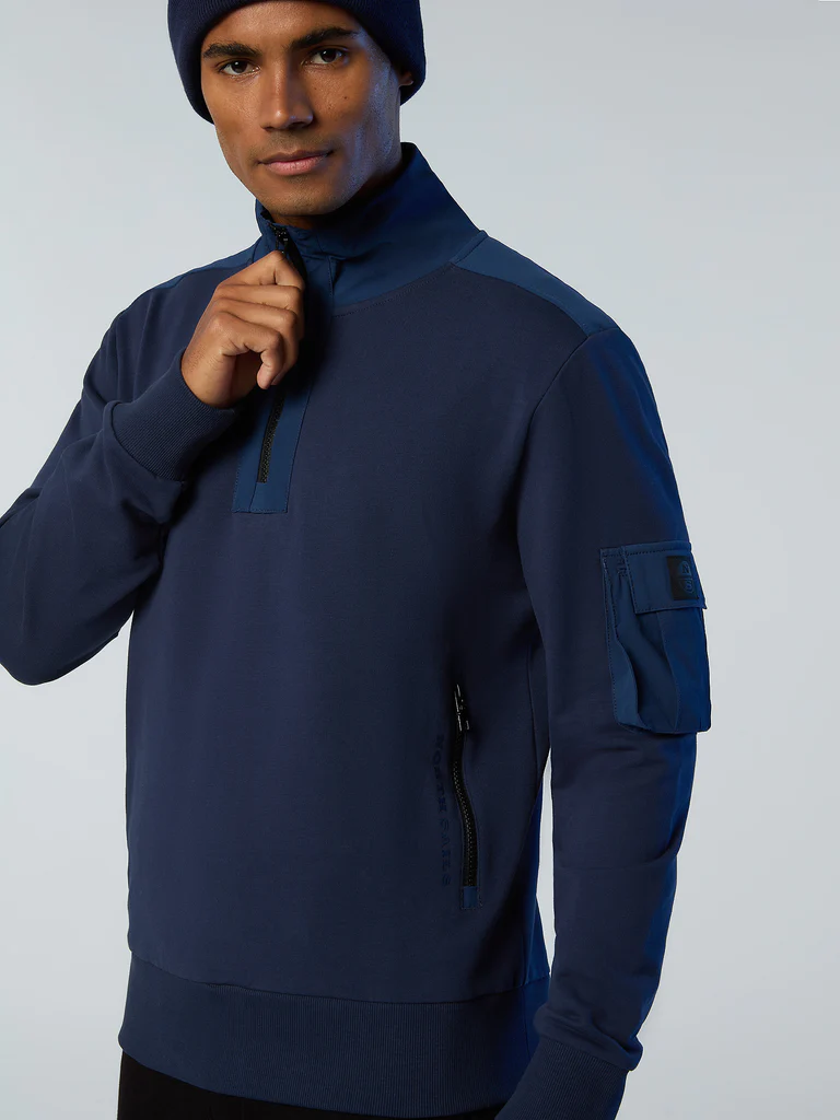 North Sails MUŠKI PULOVER HALF ZIP WITH POCKET 691203