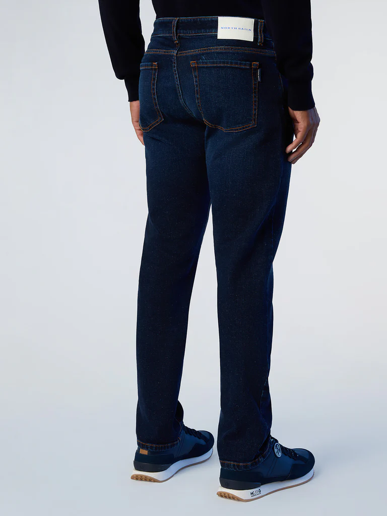 North Sails MUŠKE HLAČE STRIPE REGULAR 5 POCKET DENIM LONG 673043