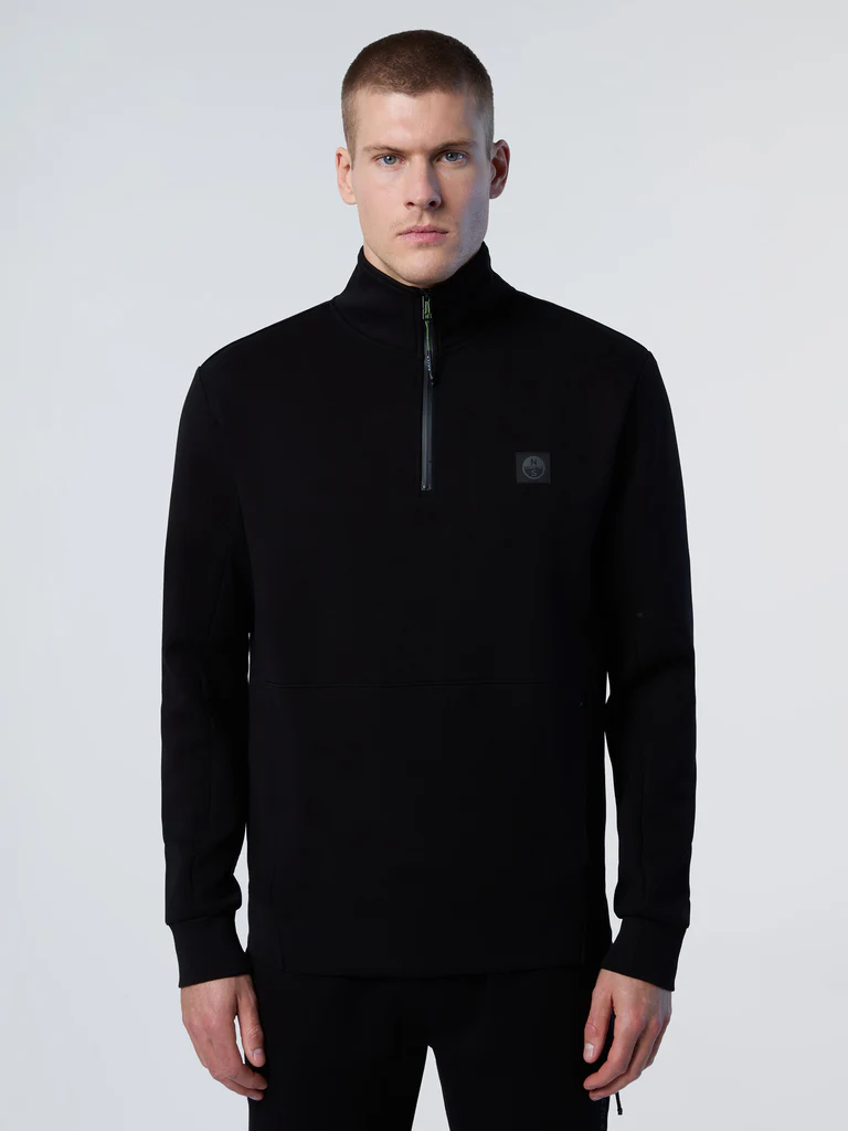 North Sails HALF ZIP SWEATSHIRT WITH LOGO 691268, džemper