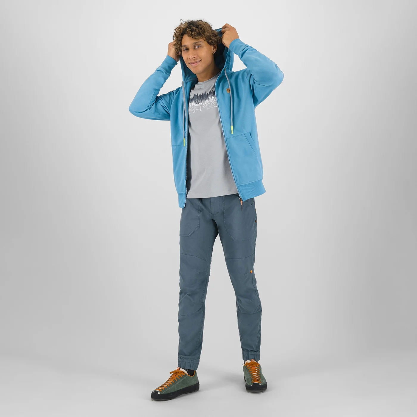 Karpos MEN'S VOLPE FULL ZIP HOODIE, jakna s patentnim zatvaračem