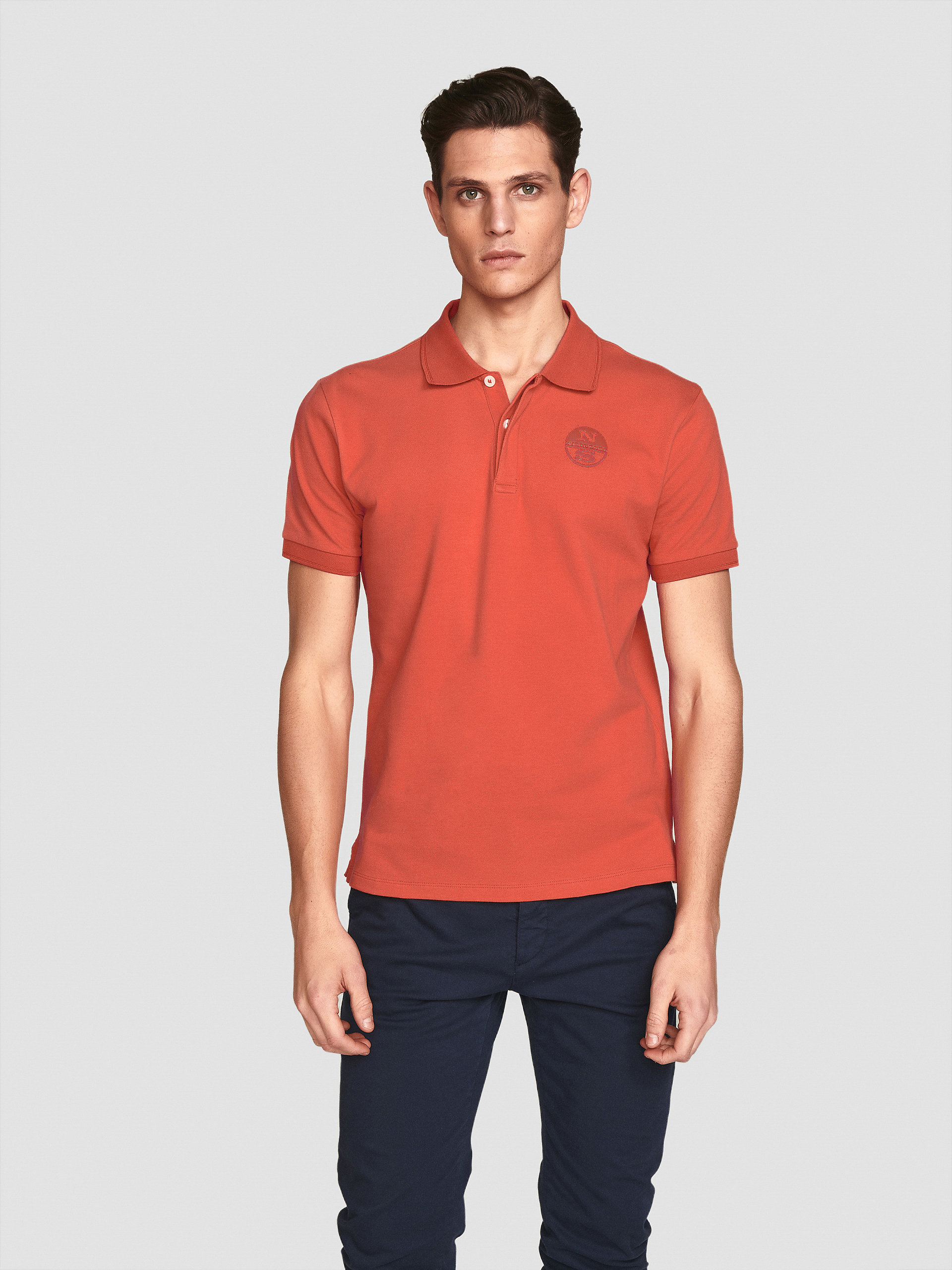 North Sails MUŠK. MAJICA STRETCH CONTRAST POLO 692276