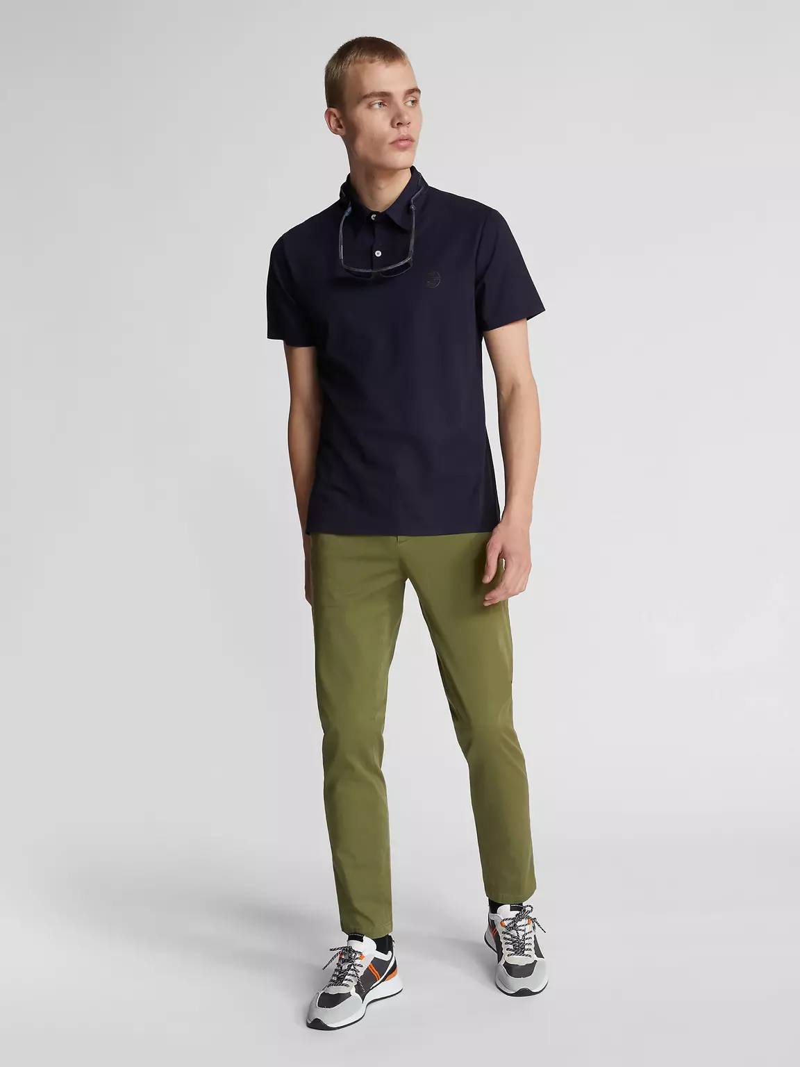 North Sails DEFENDER 1895 MOŠKE SLIM FIT CHINO HLAČE 672930