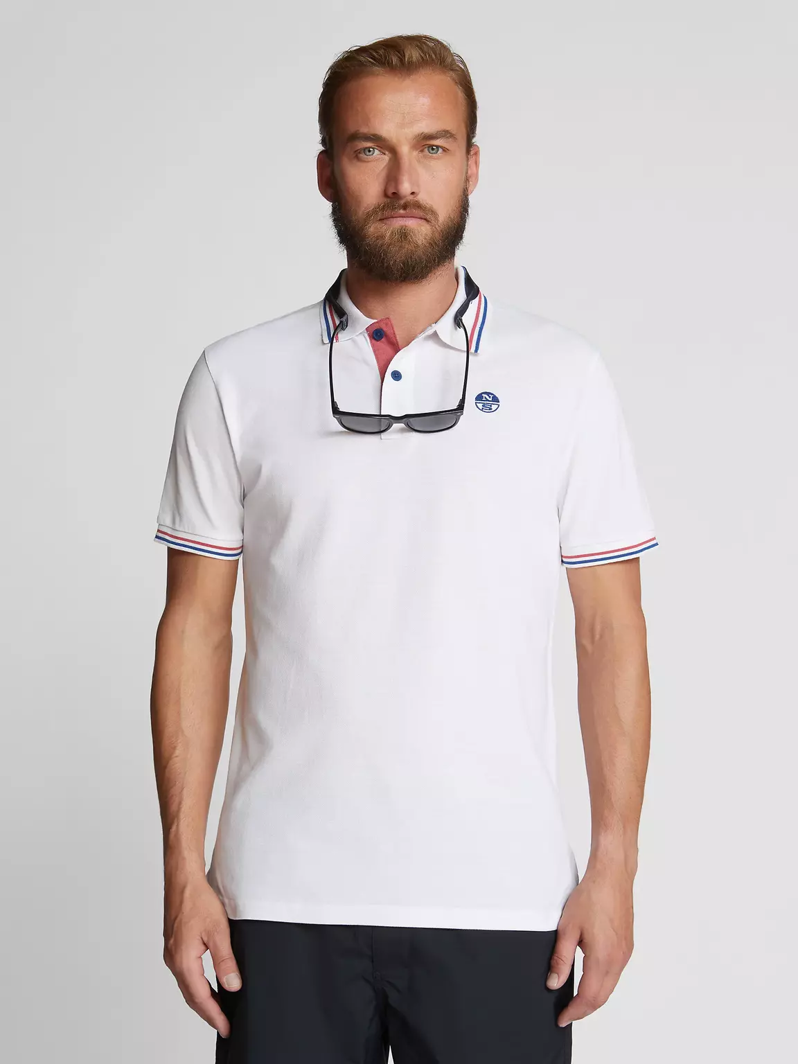 North Sails MOŠKA POLO MAJICA IZ ORGANSKEGA BOMBAŽNEGA PIKÉJA 692354