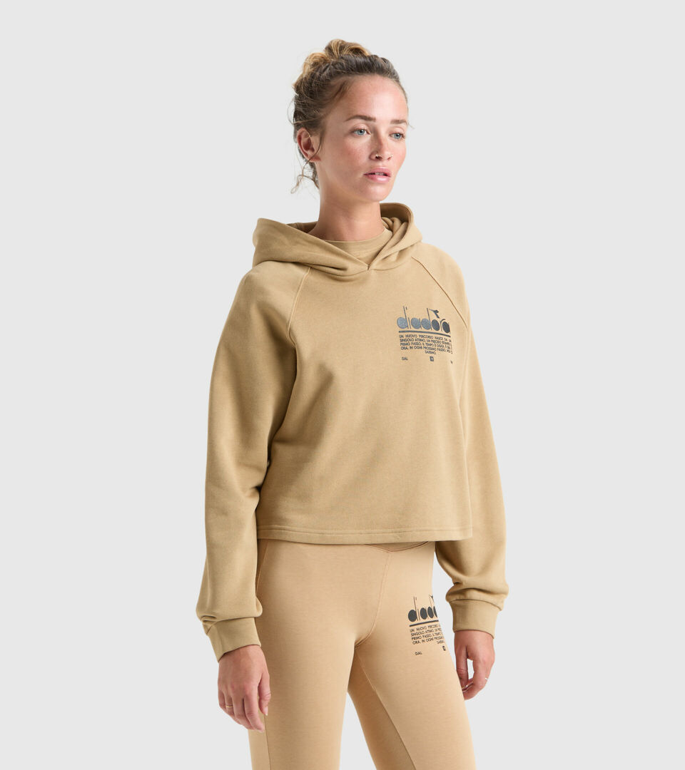 Diadora ŽENSKI PULOVER L. HOODIE CROP MANIFESTO