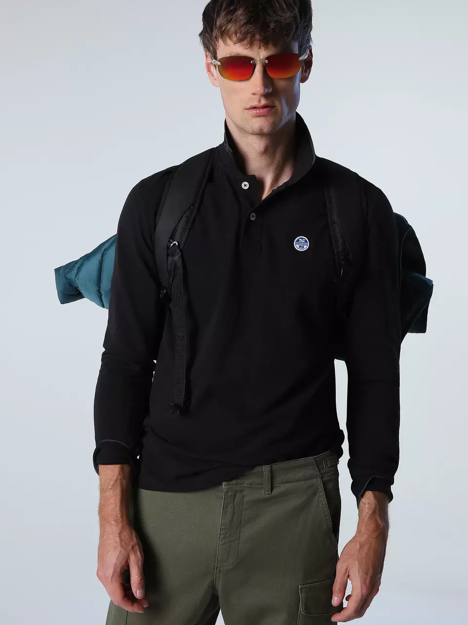 North Sails MOŠKA MAJICA LS POLO W/GRAPHIC 692387