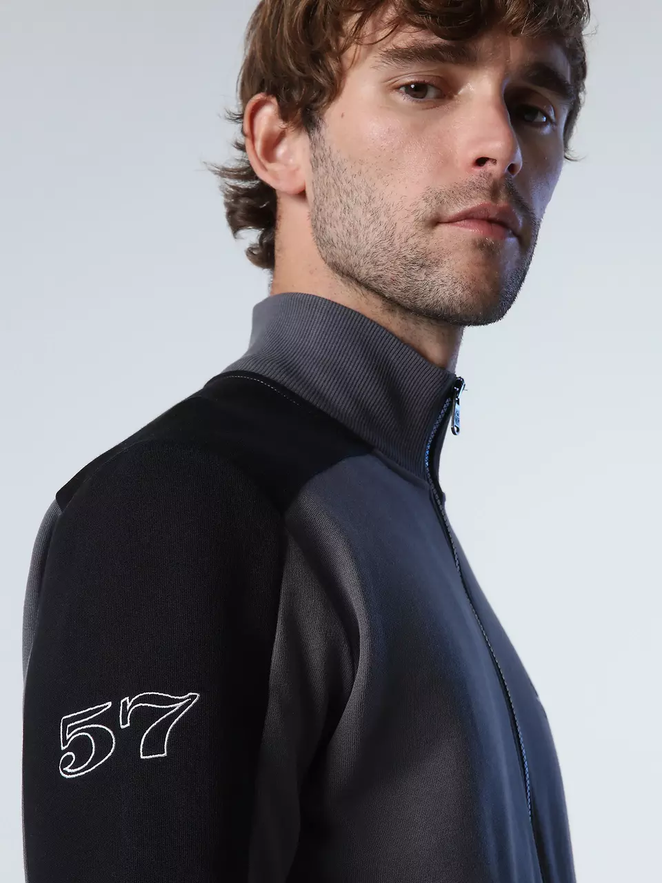 North Sails MOŠKA JOPA FULL ZIP SWEATSHIRT W/GRAPHIC 691051