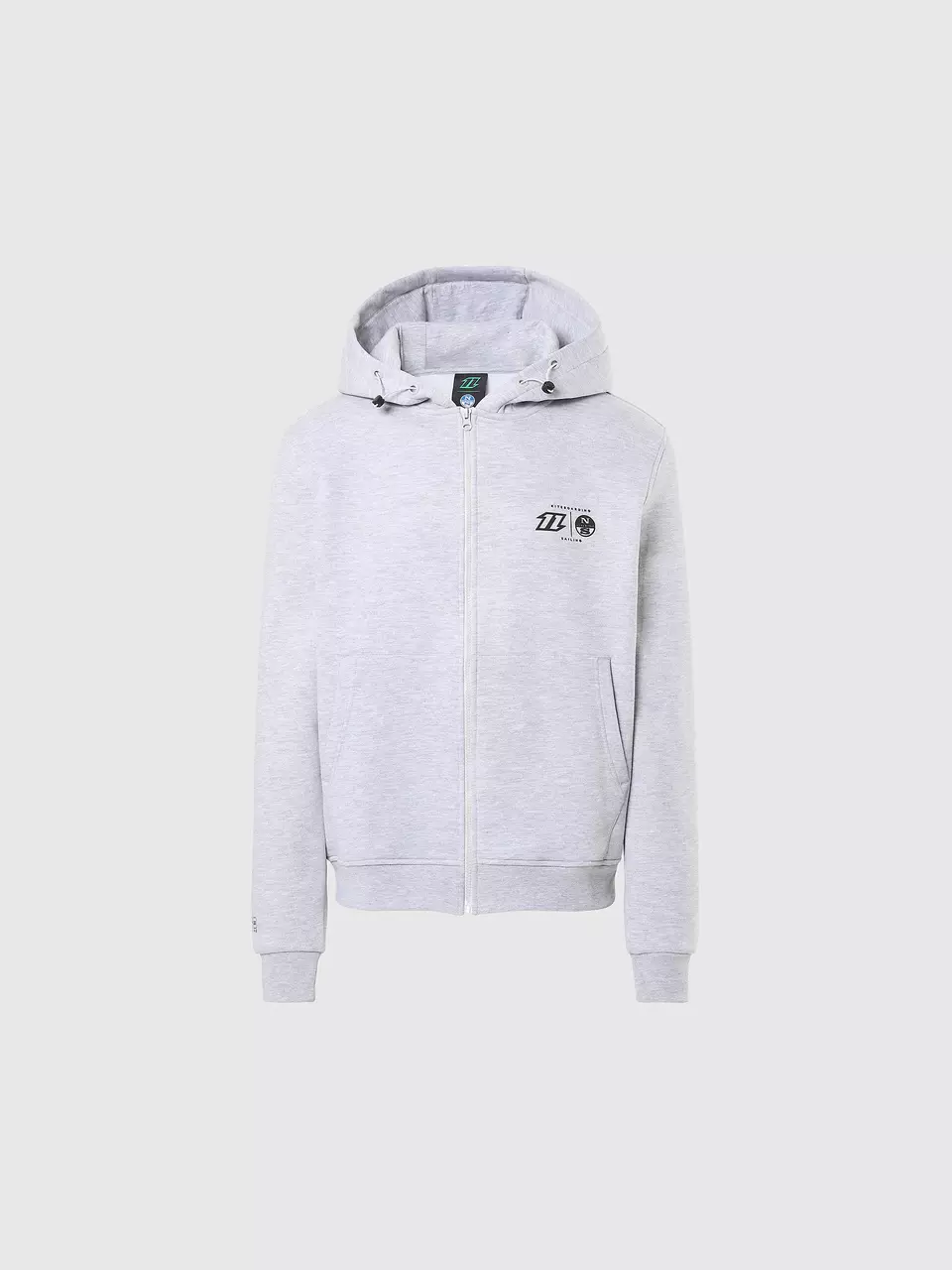 North Sails MOŠKA JOPA HOODIE FULL ZIP  KITE 411501
