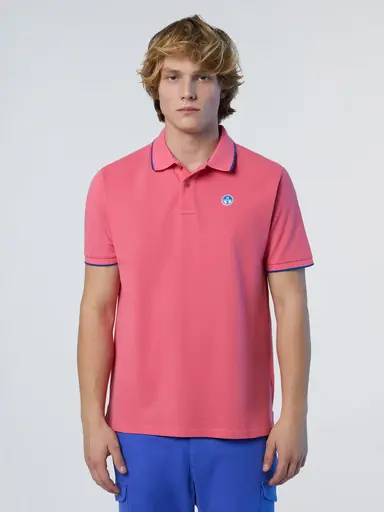 Nort Sails POLO MAJICA S KRATKIMI ROKAVI S ČRTASTIM OVRATNIKOM V KONTRASTNI BARVI 692452