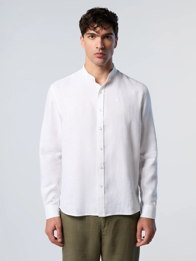 North Sails SHIRT LONG SLEEVE REGULAR MANDARIN COLLAR, moška dolga srajca