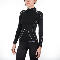 Mico WOMEN'S SKI TECHNICAL SWEATER LONG SLEEVES MOCK NECK IN01841, smučarska jopa